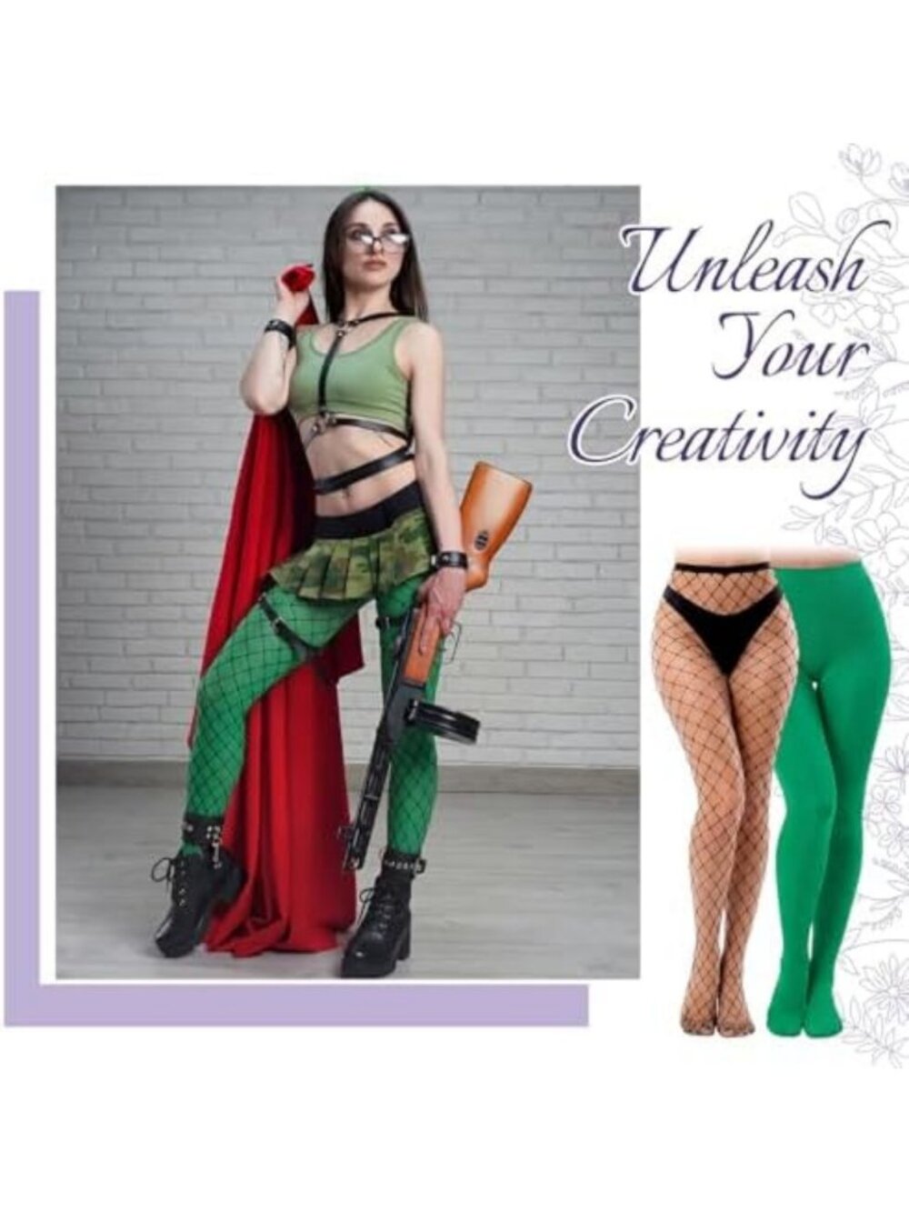 16 Pairs Colorful High Waist Leggings & Stockings for Women - Trendy & Comfy - Picture 2 of 7